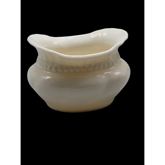 Lenox Open Sugar Bowl Colonial Collection Porcelain Embossed Design Oval 2.75"T - Picture 5 of 8